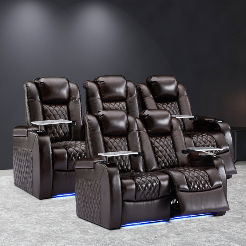 Home Theater Seating Movie Theater Seating Recliner Sofa Set of 5