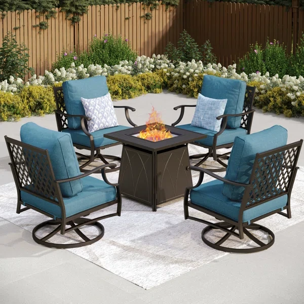 Guillen 2 - Person Outdoor Seating Group with Cushions