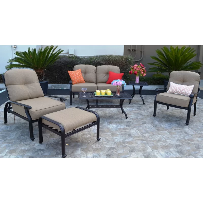 Allene 4 - Person Outdoor Seating Group with Cushions