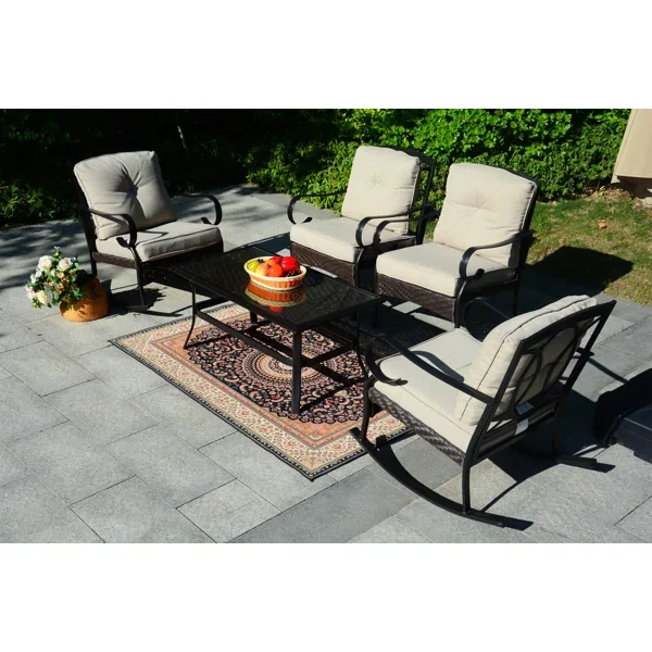 Amairany 4 - Person Outdoor Seating Group with Cushions