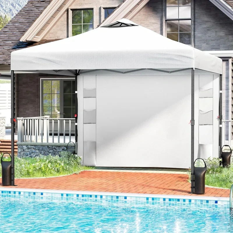 10 Ft. W x 9 Ft. D Steel Pop-Up Canopy