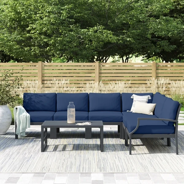 Analyssia 5 - Person Outdoor Seating Group with Cushions