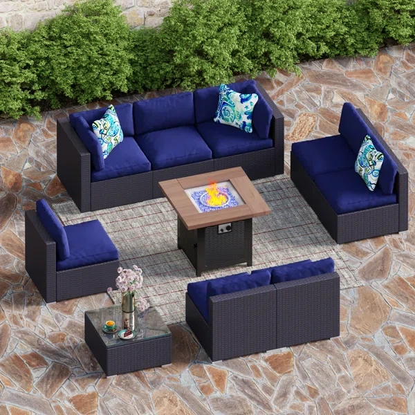 Alyah 8 - Person Outdoor Seating Group with Cushions