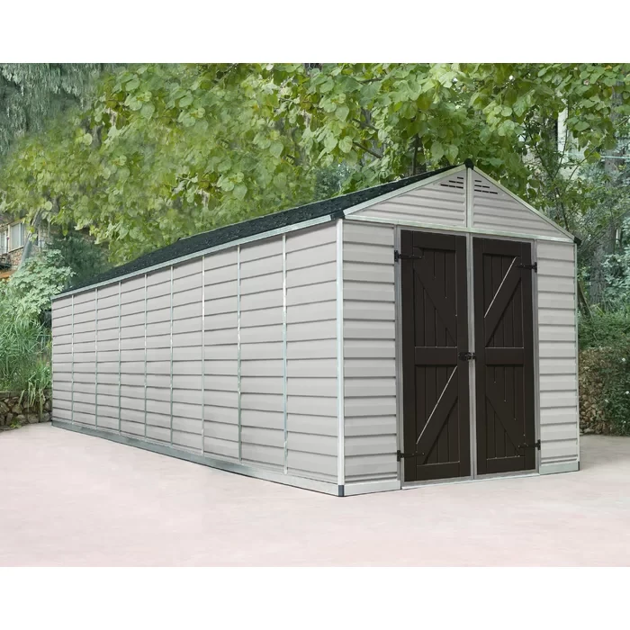 SkyLight 7 ft. W x 22 ft. D Plastic Storage Shed