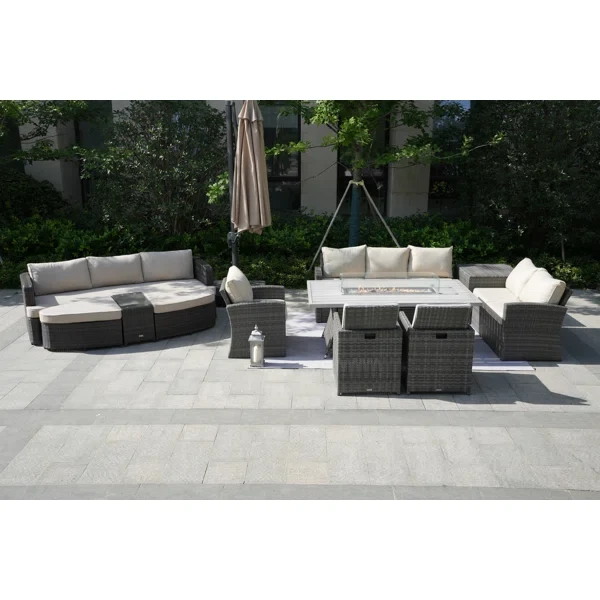 Alseepa 13 - Person Outdoor Seating Group with Cushions