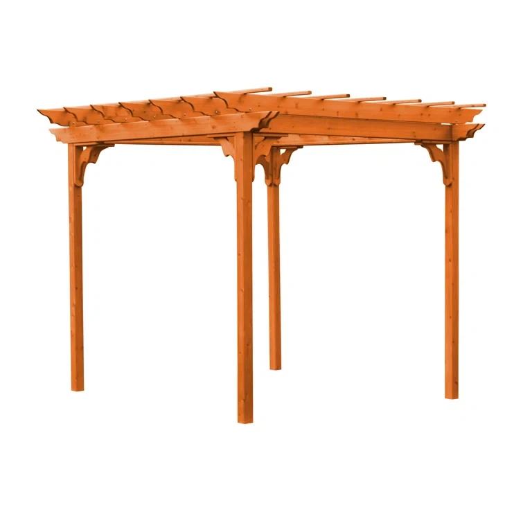 8 ft. W x 10 ft. Solid Wood Pergola