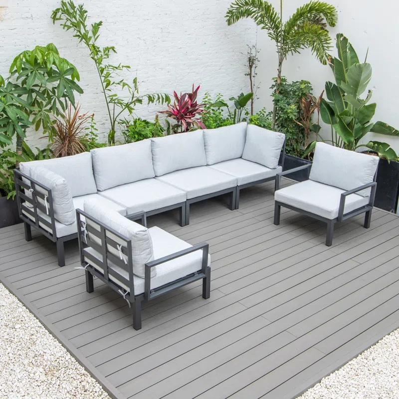 Latitude Run® Hamilton Patio Conversation Set With Cushions