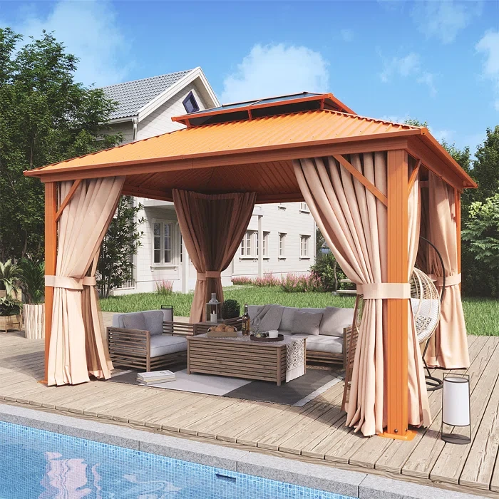 12 Ft. W x 10 Ft. D Aluminum Patio Gazebo