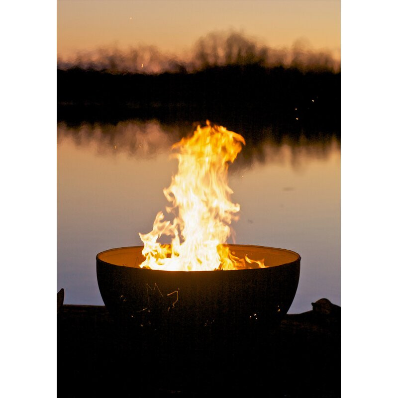 Funky Dog Fire Pit with Ignition Match Lit