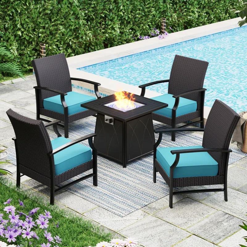 Alyah 4 - Person Outdoor Seating Group with Cushions