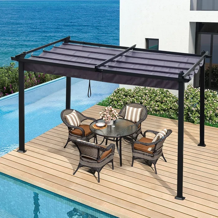 13 Ft. W x 10 Ft. D Aluminum Patio Gazebo