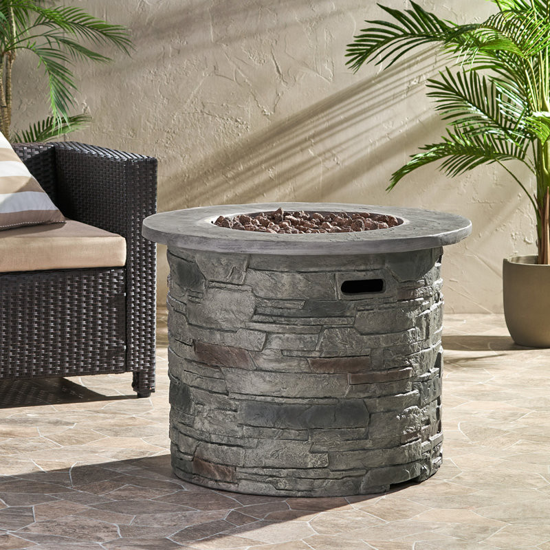 Outdoor 32" Round Mgo Propane Fire Pit - 40,000 BTU