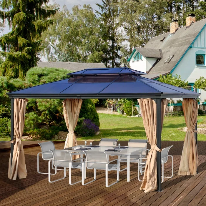 10 Ft. W x 13 Ft. D Aluminum Patio Gazebo