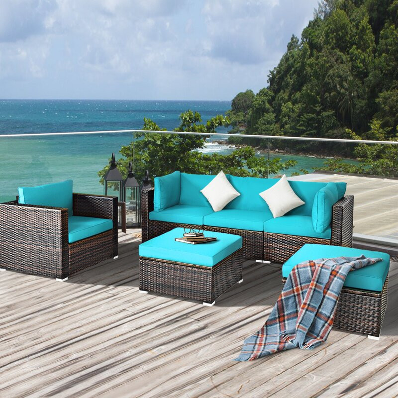 6 - Person Outdoor Seating Group with Cushions