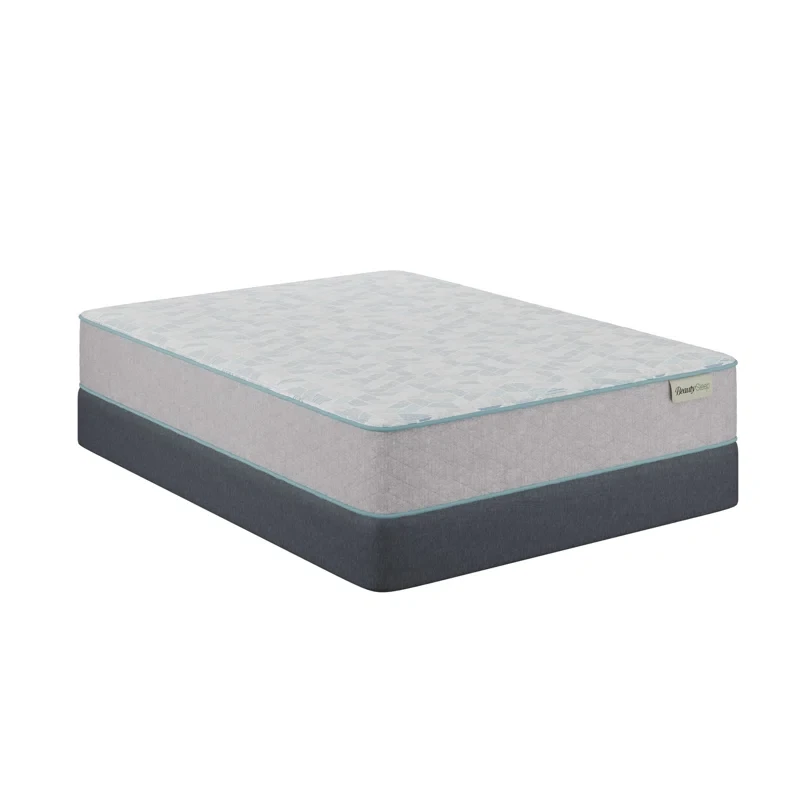 Slumberscape 12.5" Plush Hybrid Twin Size Mattress Set with Standard Profile 9" Foundation