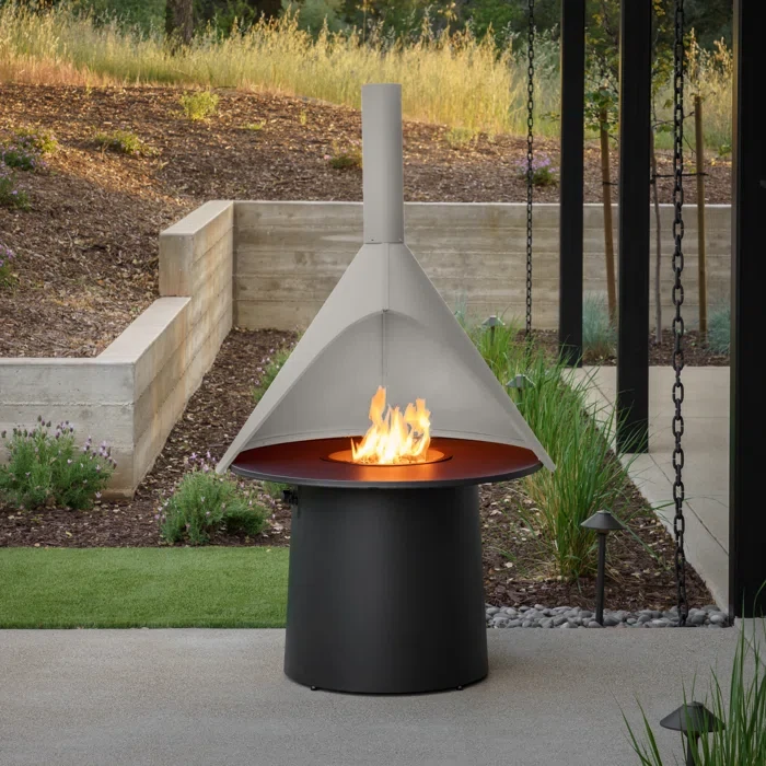 73.43'' H Aluminum Propane Outdoor Chiminea