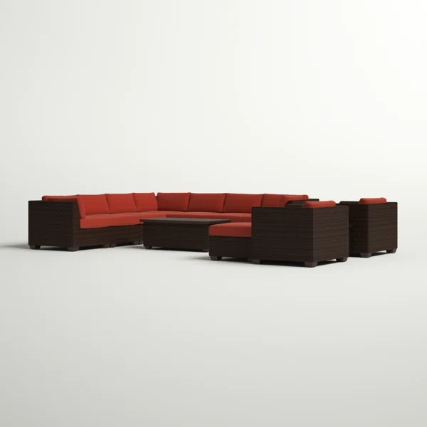 Anastase 9 - Person Outdoor Seating Group with Cushions