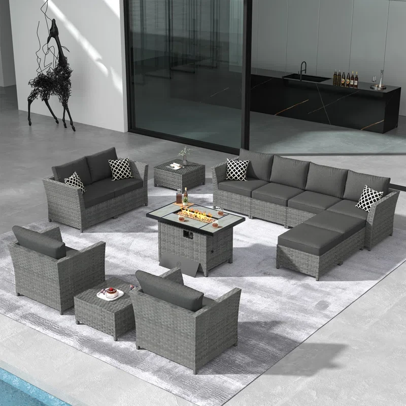 Koyno 10 - Person Outdoor Seating Group with Cushions