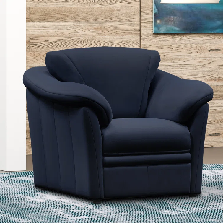 Ramdev Leather Club Chair