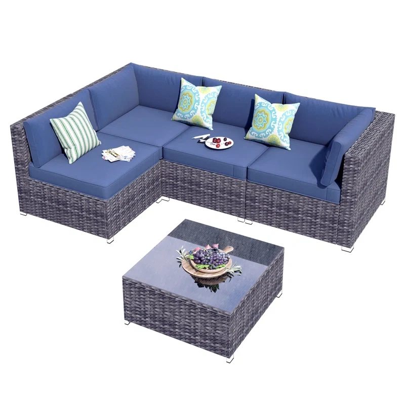 Gerolama 4 - Person Outdoor Seating Group with Cushions