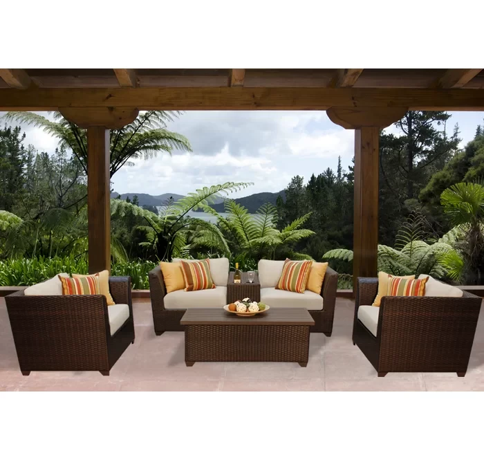 Anastase 4 - Person Outdoor Seating Group with Cushions