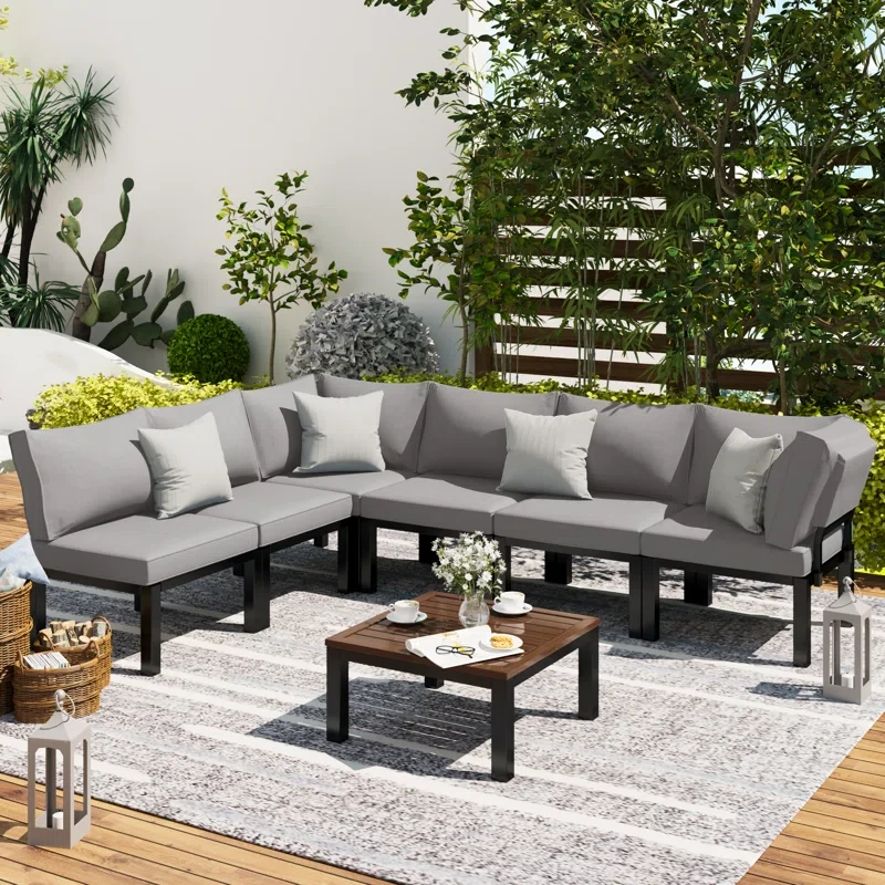 6 - Person Outdoor Seating Group with Cushions