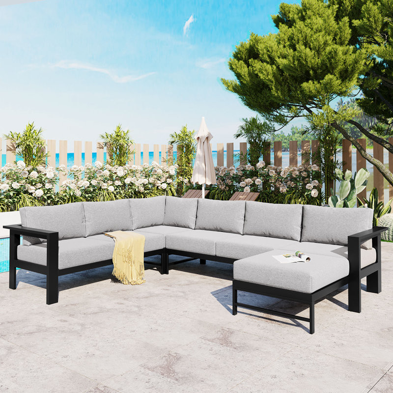 Bianney 5 - Person Outdoor Seating Group with Cushions