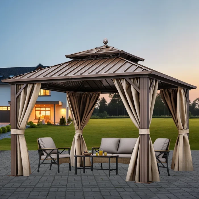 Aluminium Patio Gazebo 10 Ft. W x 10 Ft. D