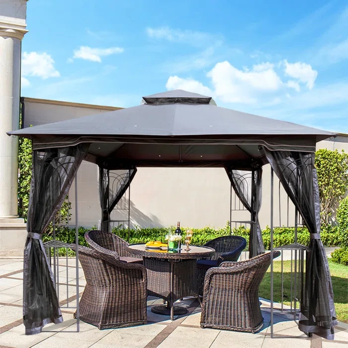 10 Ft. W x 10 Ft. D Steel Patio Gazebo