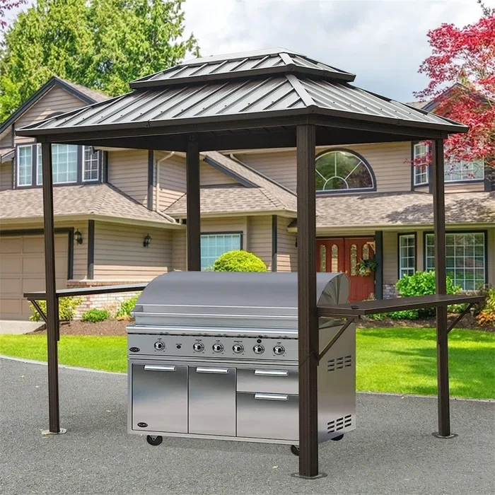 8 Ft. W x 6 Ft. D Aluminum Grill Gazebo