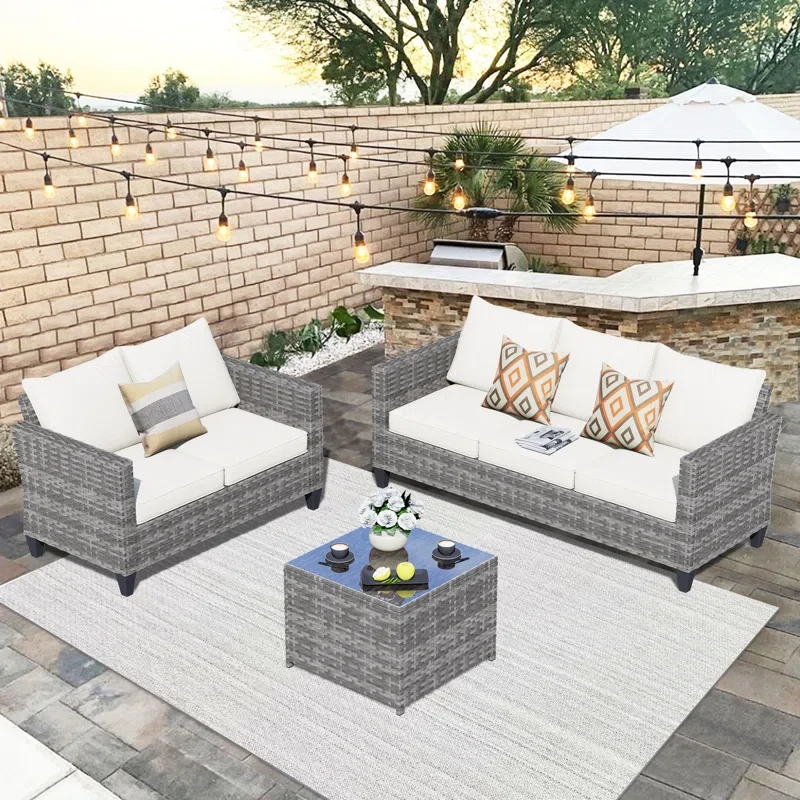 Vandell 5 - Person Outdoor Seating Group with Cushions