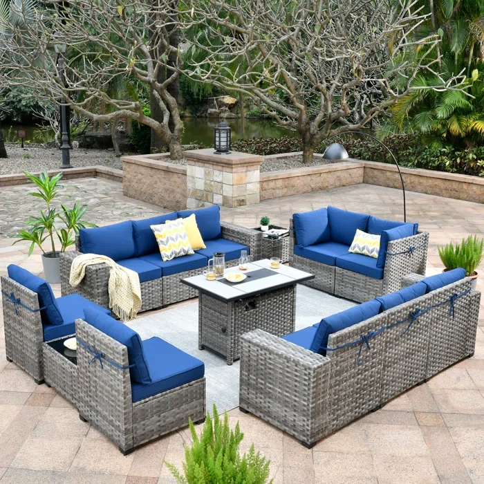 Bobia 10 - Person Outdoor Seating Group with Cushions