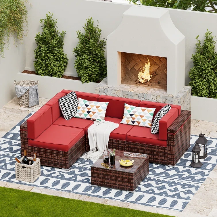 4 - Person Outdoor Seating Group with Cushions