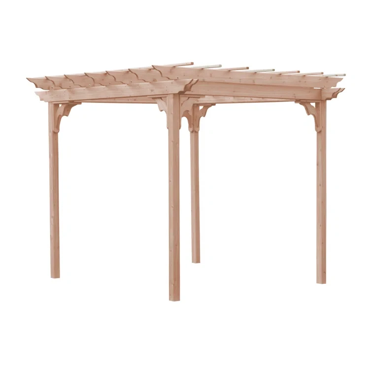 6 ft. W X 8 ft. D Solid Wood Pergola