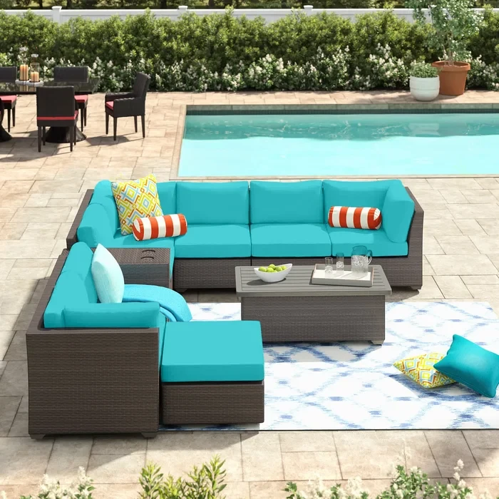 Anastase 7 - Person Outdoor Seating Group with Cushions