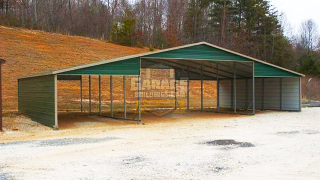 Metal Garage 44'x26' Continuous Roof Barn