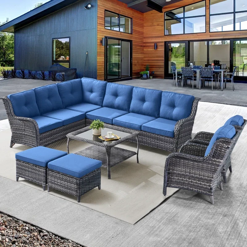 Starcena 8 - Person Outdoor Seating Group with Cushions