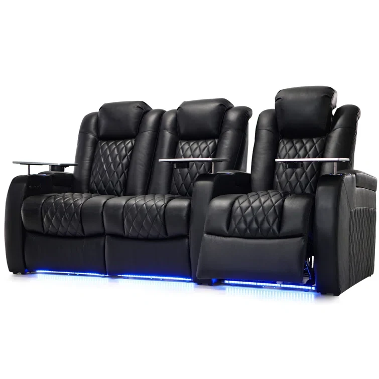 Talkington Leather Home Theater Seating (Set of 3)