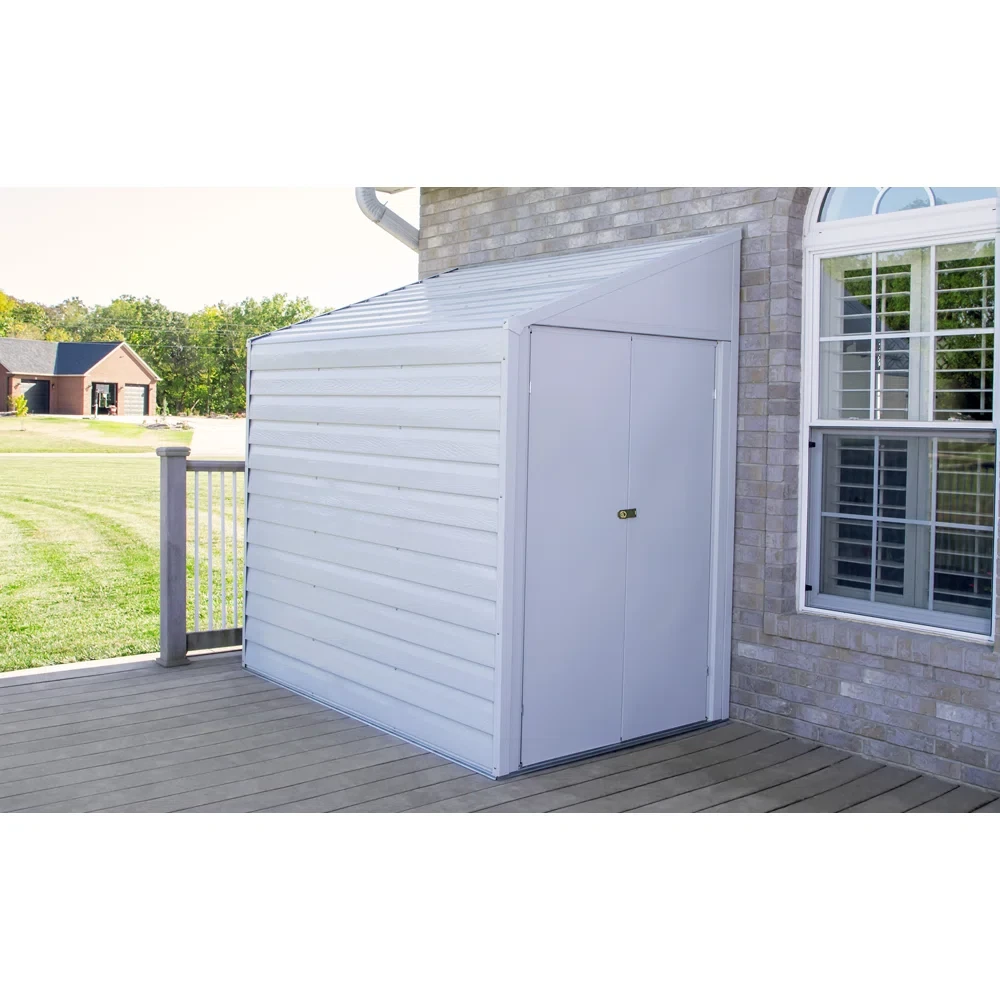 Yardsaver 4 ft. W x 6.5 ft. D Metal Lean-To Storage Shed