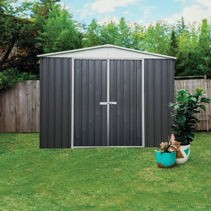 Regent 12 ft. W x 10 ft. D Galvanized Steel Storage Shed