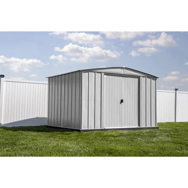 10 ft. W x 8 ft. D Metal Storage Shed