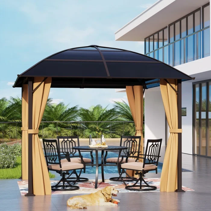 10 Ft. W x 10 Ft. D Metal Patio Gazebo