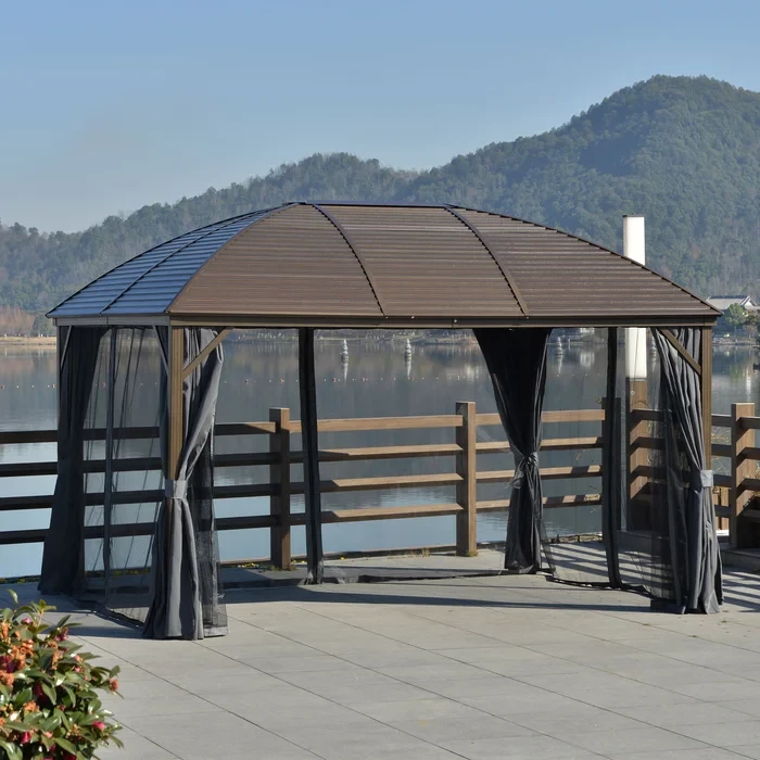 10 Ft. W x 9 Ft. D Steel Patio Gazebo