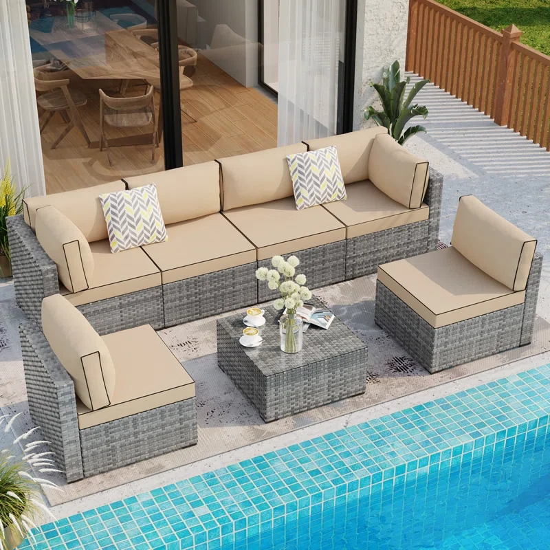 6 - Person Outdoor Seating Group with Cushions