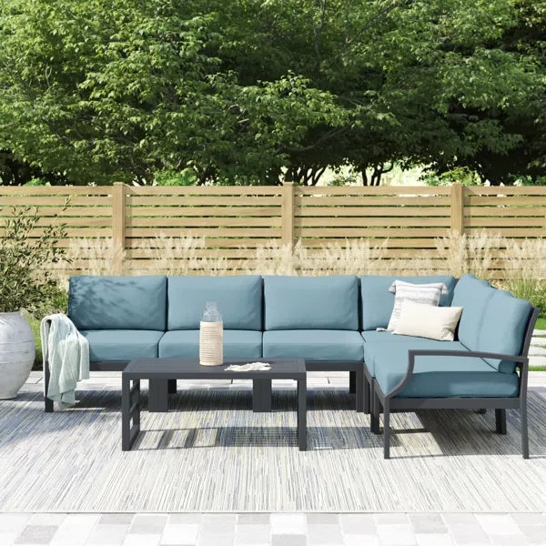 Analyssia 5 - Person Outdoor Seating Group with Cushions