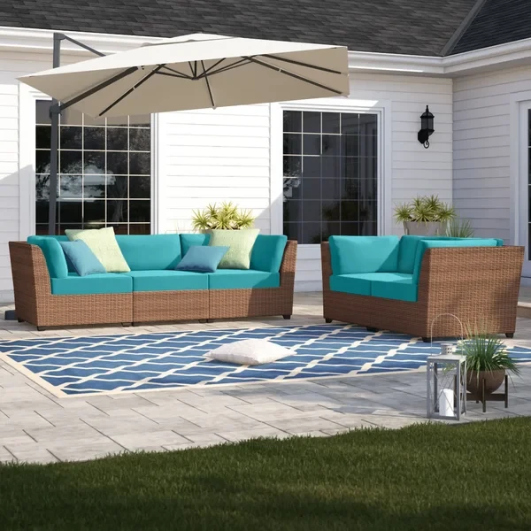 Ambroselli 5 - Person Outdoor Seating Group with Cushions