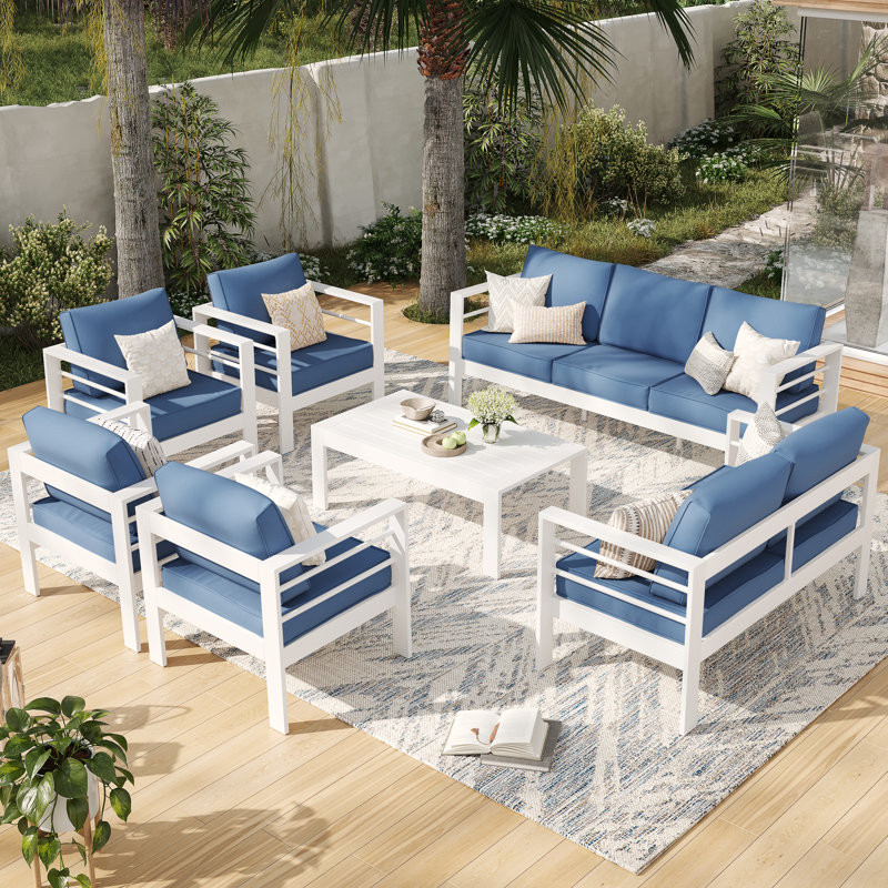 Tatisha 9 - Person Outdoor Seating Group with Cushions