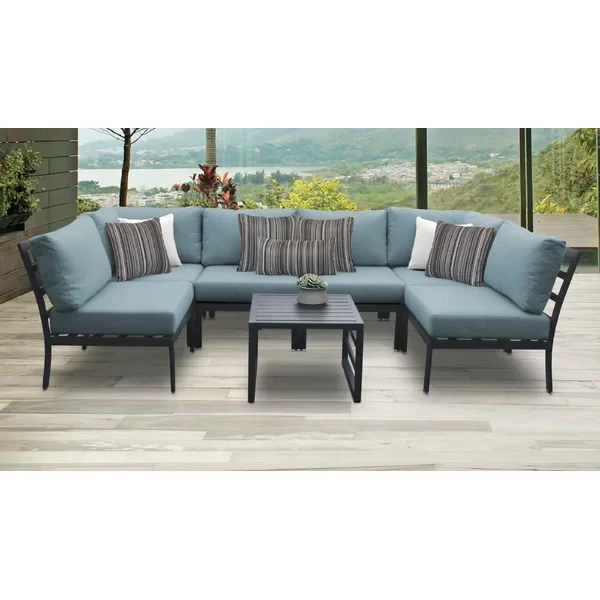 Analyssia 4 - Person Outdoor Seating Group with Cushions