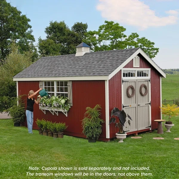 8' W x 8' D Colonial Williamsburg Outdoor Wood Storage Shed