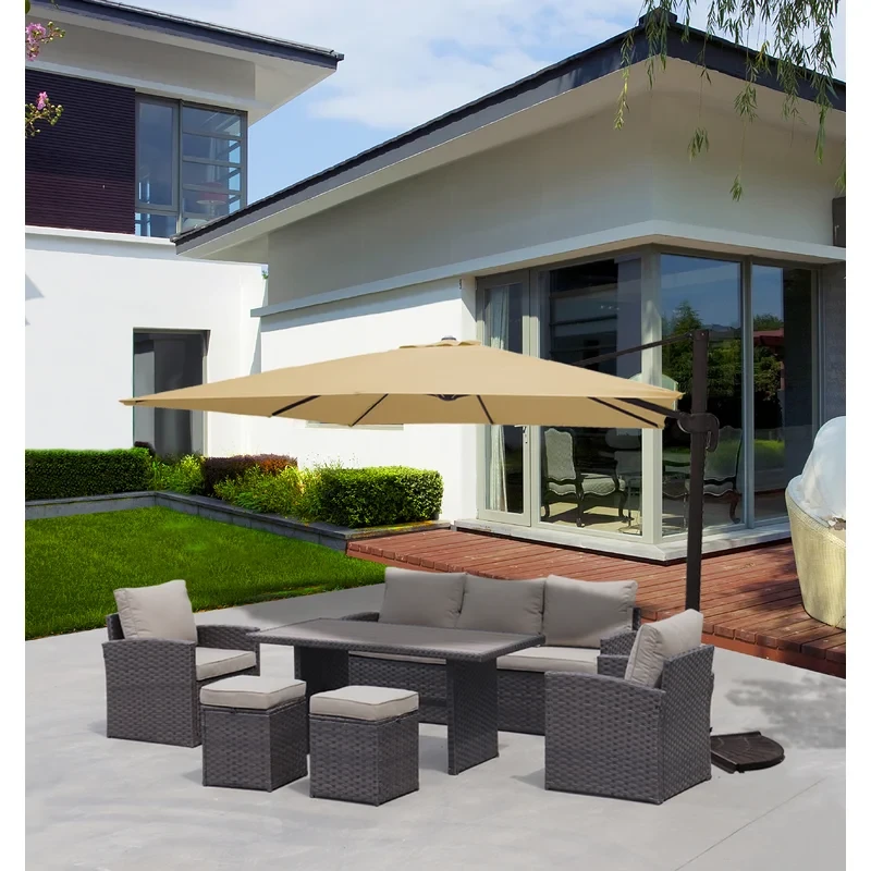 Amiraka 6 - Person Outdoor Seating Group with Cushions